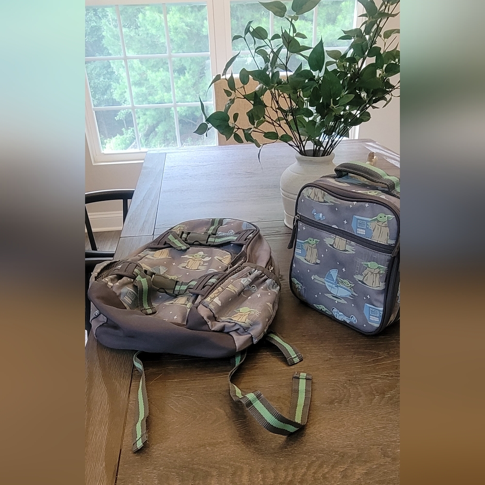 Grogu baby yoda backpack & lunch bag